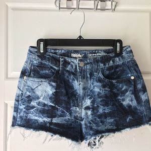 Tie Dye Jean Shorts